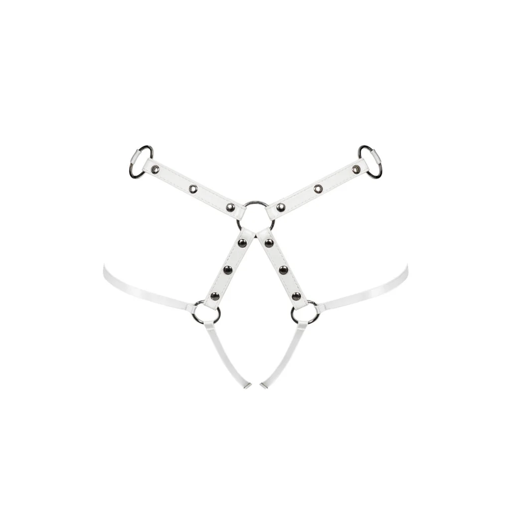 Erotiksets Harness String in Weiß OB A758 von Obsessive Dessous Lingerie Reizwäsche
