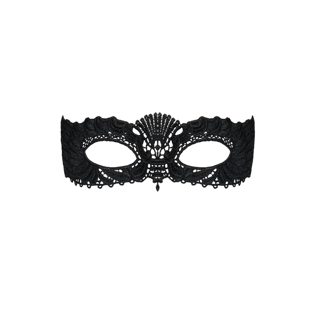 Augenmasken edle schwarze Augenmaske von Obsessive Dessous Lingerie Accessories Reizwäsche