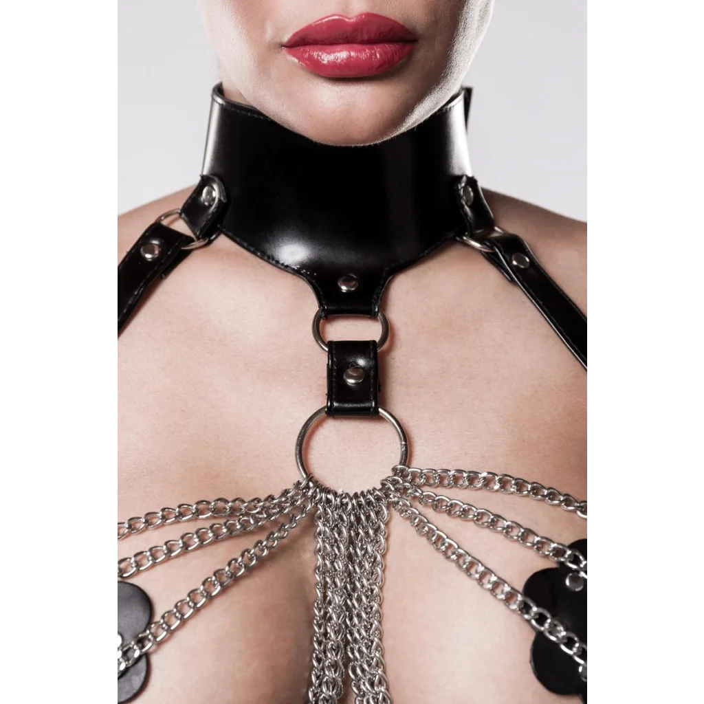 Erotiksets Kettenset Hüftband und Kunstleder von Grey Velvet Dessous Erotic Clothing Reizwäsche